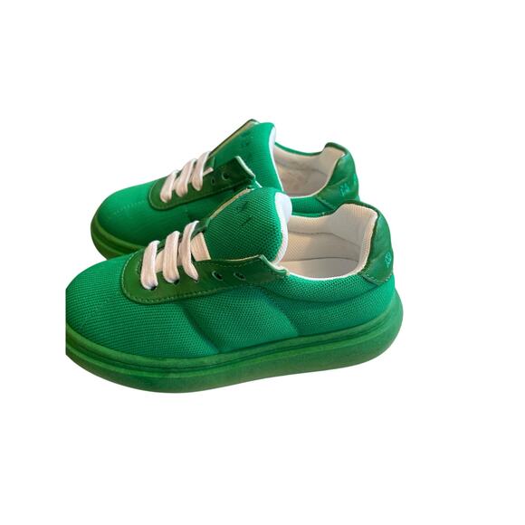 Marni Kids Leather and Cotton Lace Up Sneakers NWT size: 27 Italian Kids - Picture 7 of 7